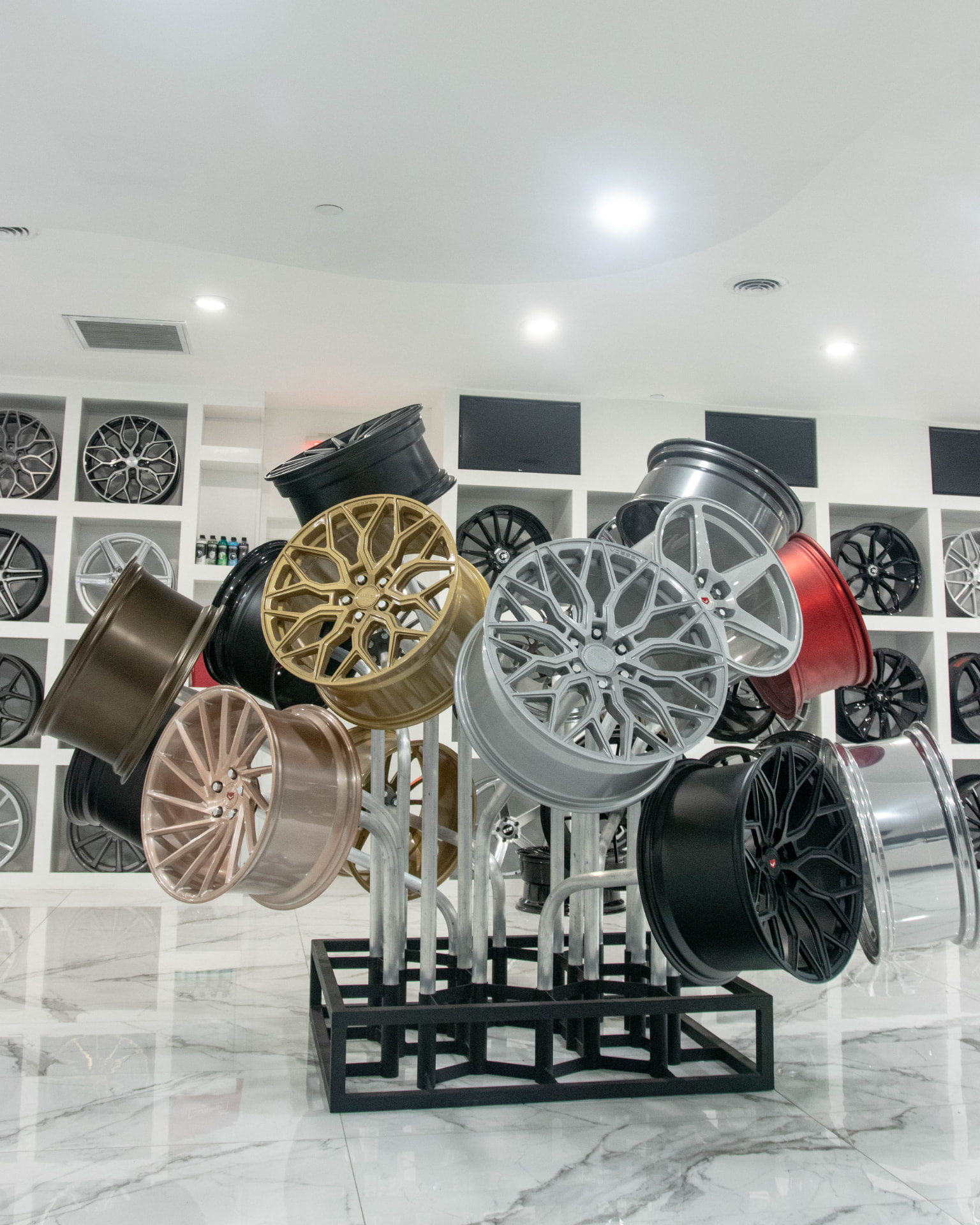 Premium wheel showroom