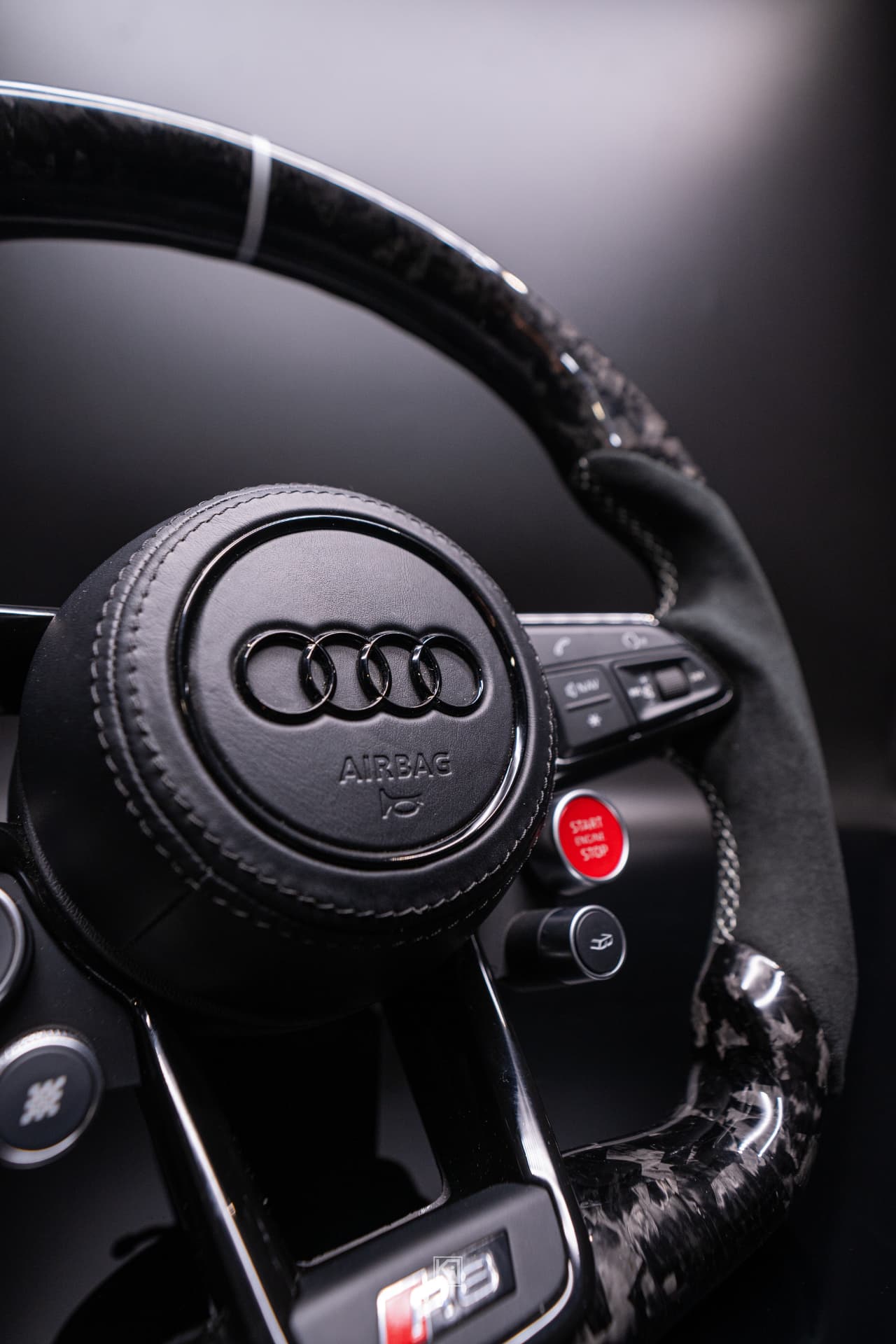 Custom Audi steering wheel