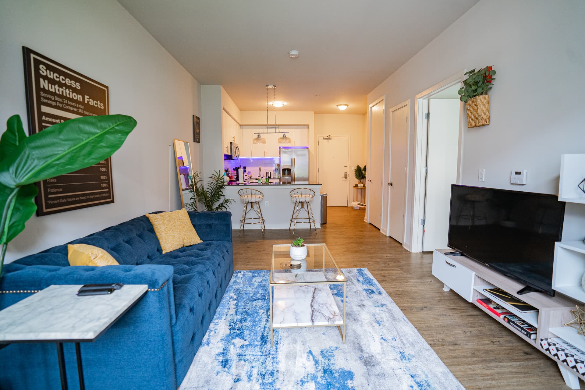 Styled apartment interior