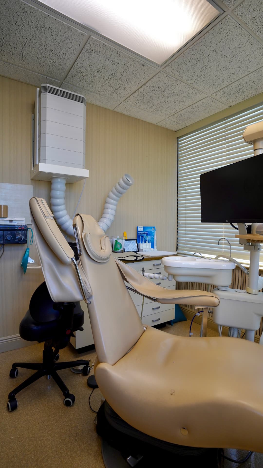 Modern dental exam room